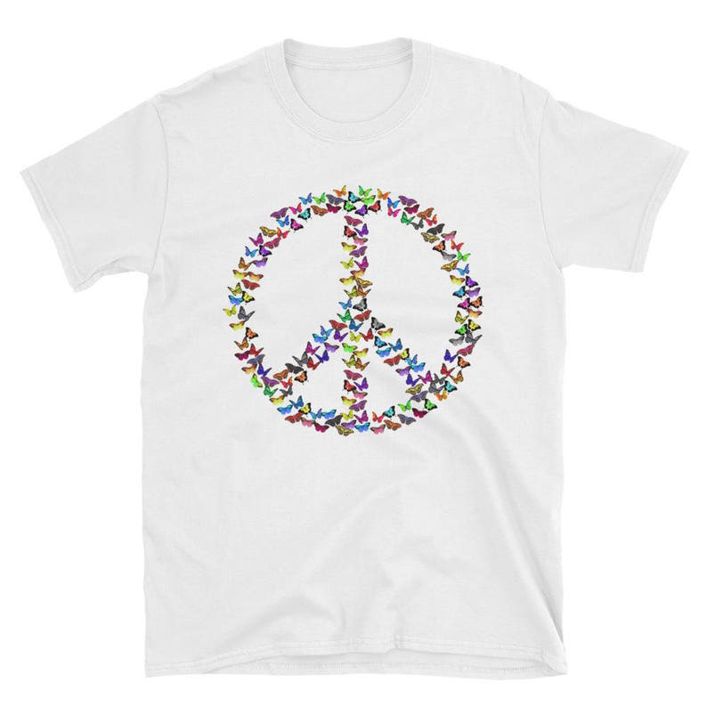 Peace Symbol T-shirt Kindness Awareness Tee Shirt World - Etsy