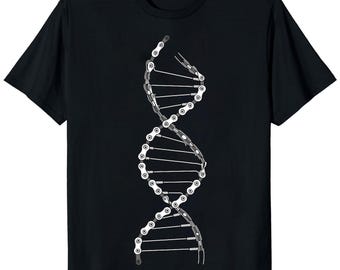 Funny DNA Cycling Bicycle Chain Mountain Bike Lovers Outfit Unisex T-Shirt