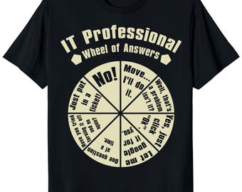IT-professionell svarshjul T-shirt - Teknisk supportgåva