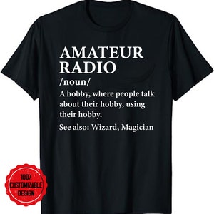 Radioamatorstwo Definicja Radio Hobby HAM Koszulka, Prezent Miłośnika Radia, Koszulka Radioamatorska, Koszulka Radioamatorska, Prezent Operatora Radia