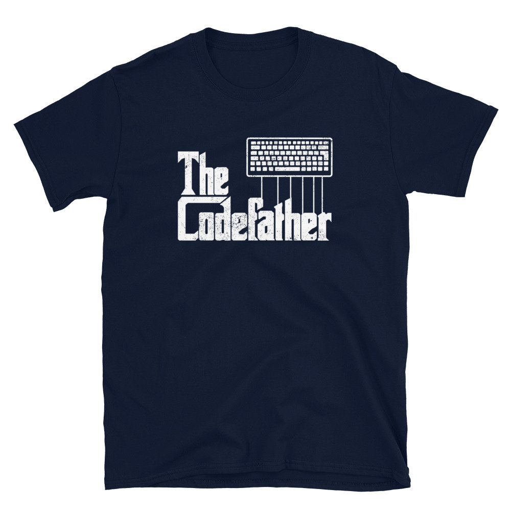 Coder Dad Design Funny Programmer Dad Gift the Codefather Vintage Coder Unisex T-shirt ...