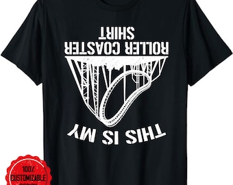 Theme Park Amusement Park, This is My Roller Coaster T-Shirt, Roller Coaster T-Shirt, Roller Coaster Lover Gift, Roller Coaster T-shirt