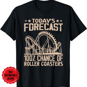 Funny Roller Coaster Design For Men Women Kids Coaster Lover T-Shirt, Roller coaster enthusiast, Amusement park, Rollercoaster Shirt Shirt