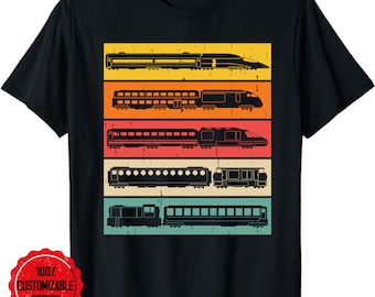 Wagon Train Model Train Conductor Train Lover Vintage Train T-Shirt, Train Engineer Gifts, Train Lovers Gifts, Locomotive shirt