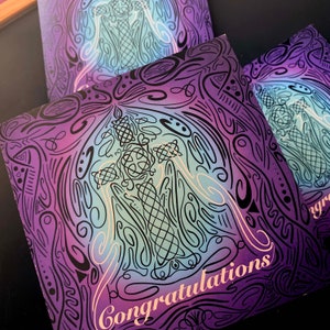 Carte de voeux de félicitations - Carte chrétienne - Carte de voeux - Croix celtique - Peinture - Carte d'ordination - ami - Mignon - Je t'aime