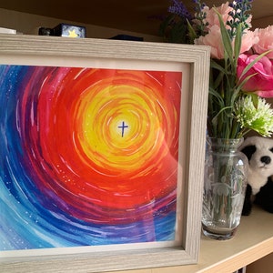 Immeasurable, Christian Artwork Print -  Gouache Artwork - Ordination Gift - Faith - Licensing Gift - Illustration - Unique Christian Gift