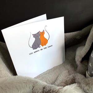 Cute Kitty Cats in Love Greeting Card - Valentines Day Card - Greeting Card - Kitty Cats -Valentines Card - friend - Cute - I Love You