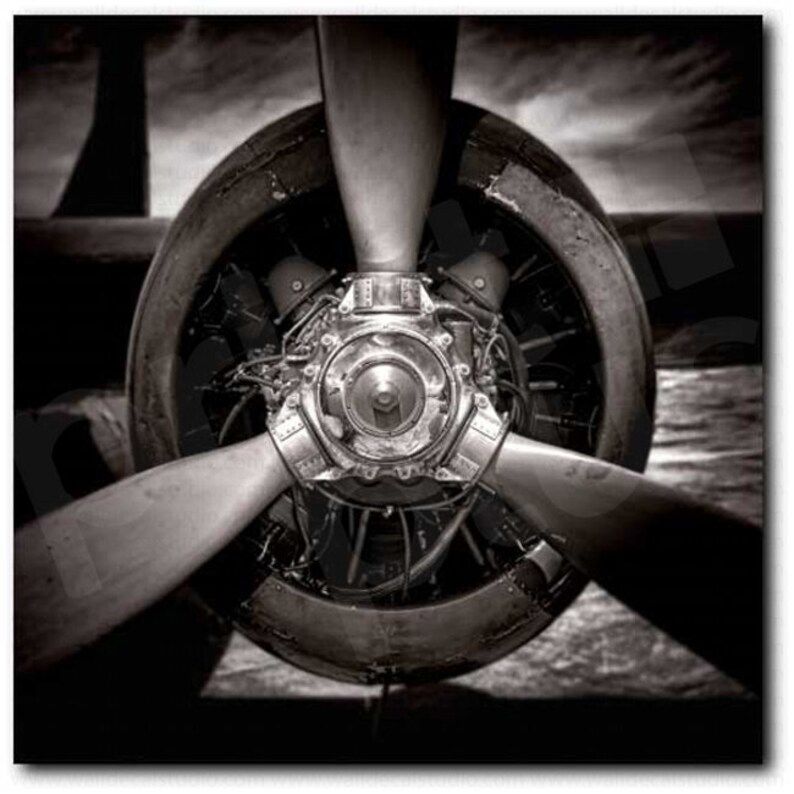 Aircraft Propeller Art Canvas Poster Print Home Decor Etsy