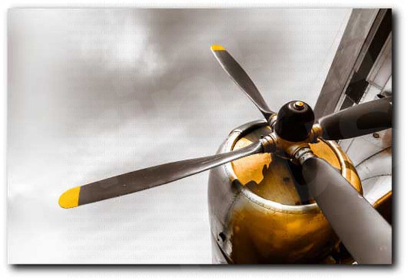 Aircraft Propeller Plane Jet Art Canvas Poster Print Home Etsy