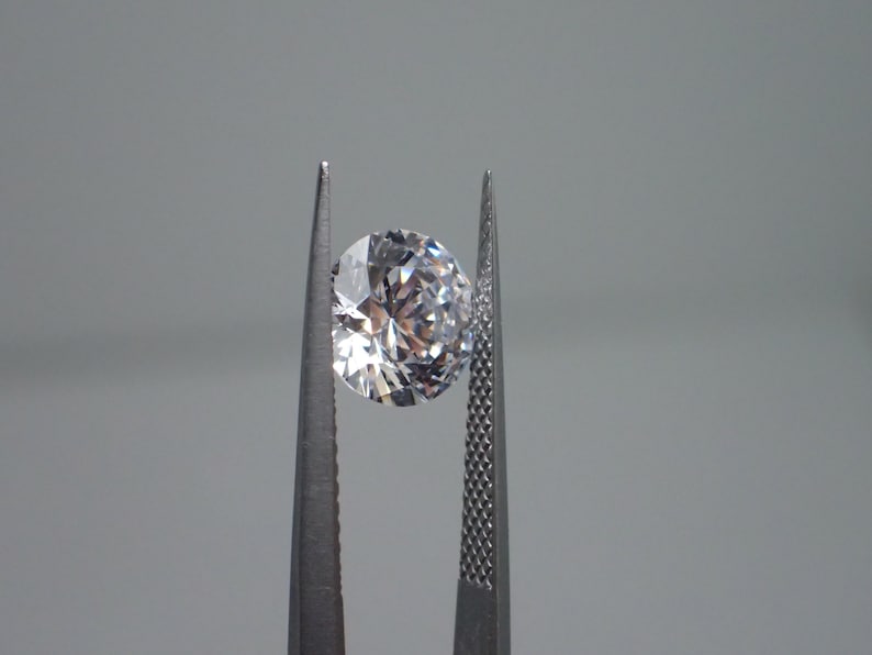 Swarovski CZ Cubic Zirconia 2 Ct 8 Mm Round Brilliants 1 to 6 Etsy