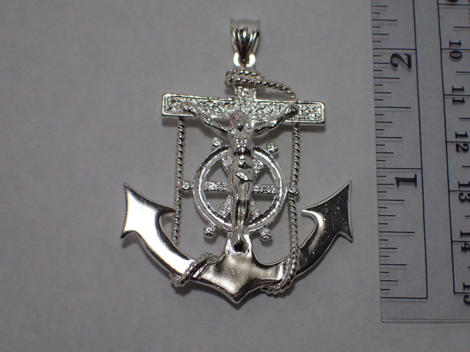 Mariners Cross Anchor Cross Sterling Silver 2 Inches XX Large Etsy