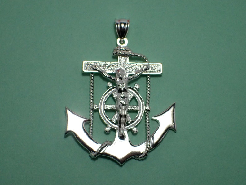 Mariners Cross Anchor Cross Sterling Silver 2 Inches XX Large - Etsy