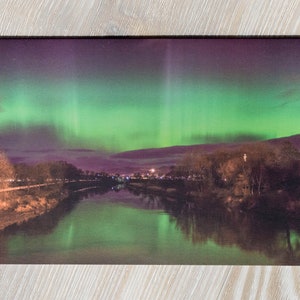 Northern Lights Blank Greeting Card | All Occasion | Aurora Borealis Photo | Scottish Greeting Card | Scotland Photo Card | Stirling Scenery