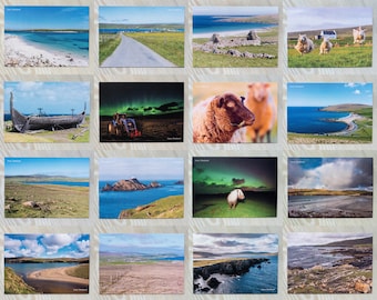 Pack of 16 Postcards | Shetland Photography | Unst Shetland Isles | Shetland Scenery | Scotland Photos | Scottish Islands | A6 Postcards