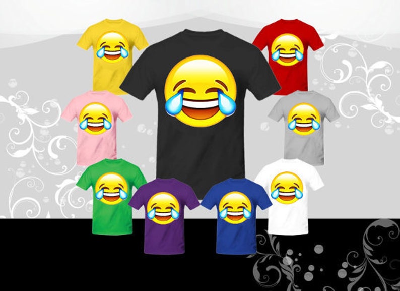 Crying Laughing Emoji T-Shirt (U+1F602), Emoji Tee, Halloween shirt, Emoji shirt, Halloween Gift 