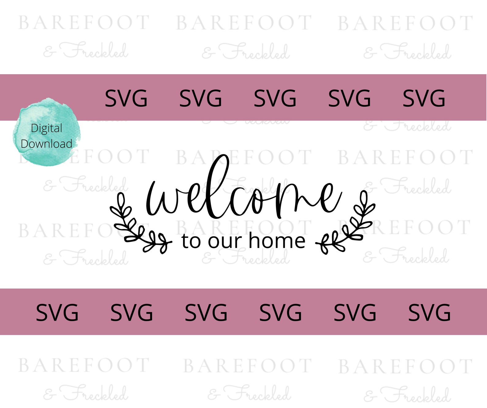 Welcome to Our Home SVG Welcome Door Hanger Svg Welcome Svg | Etsy