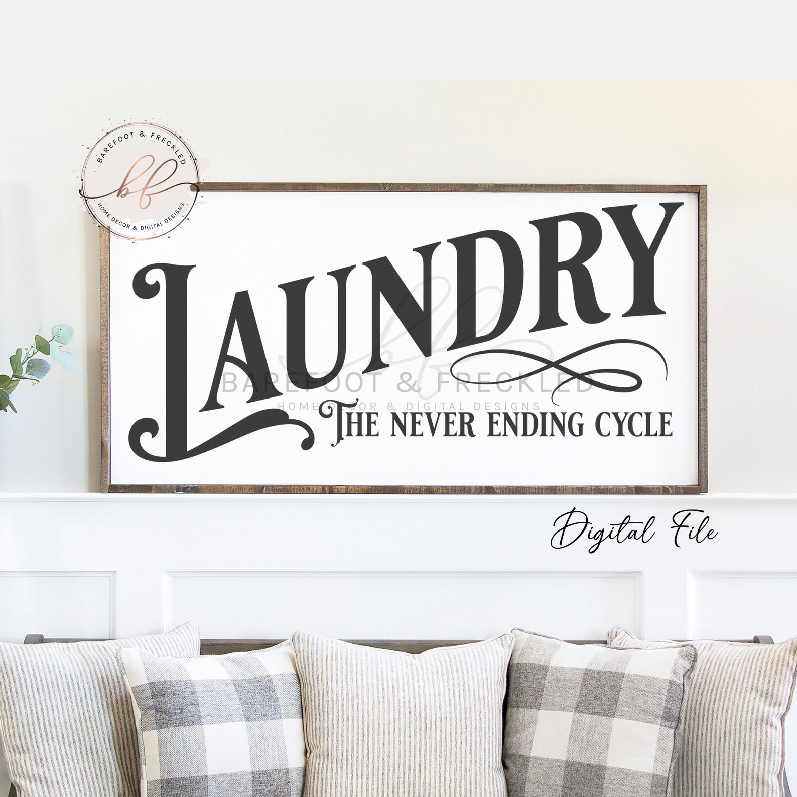SVG/PNG- Laundry the Never Ending Cycle, Laundry Room, Vintage Laundry ...