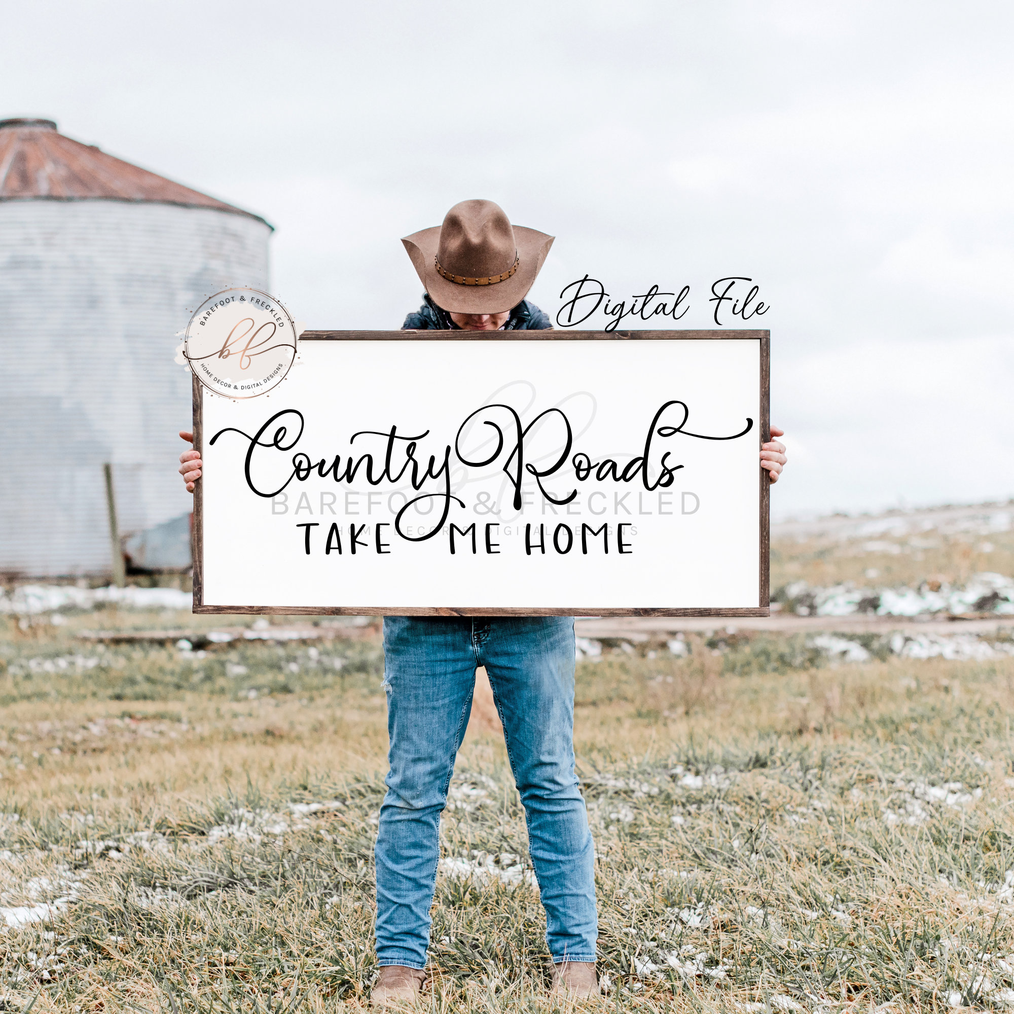 Country Roads Take Me Home Sticker - The F.A.R.M.-Food. Arts
