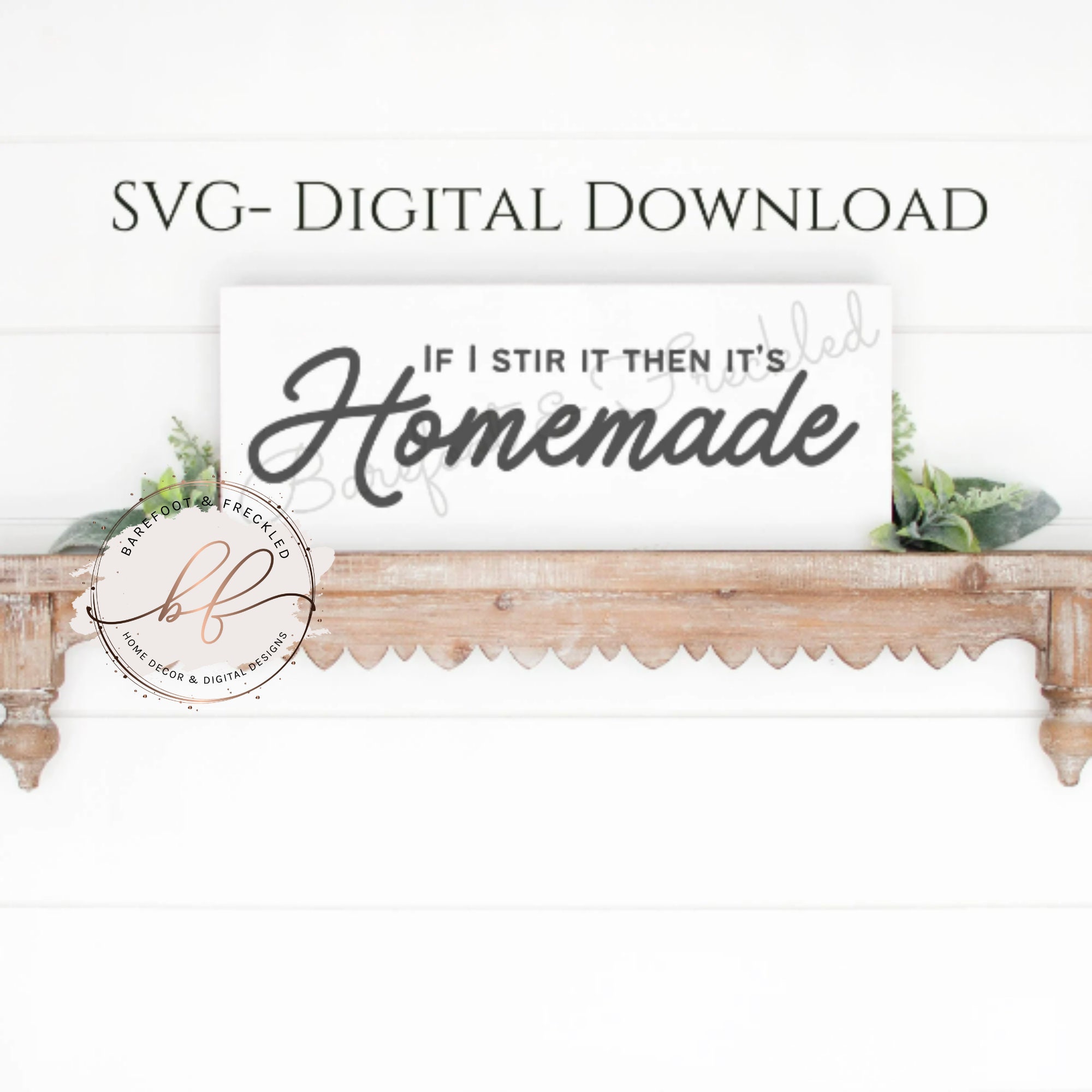 SVG- If I stir it then it's homemade SVG/Digital File, Funny Kitchen SVG