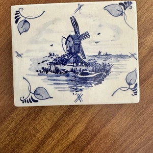 Delfts Windmill Trinket Box