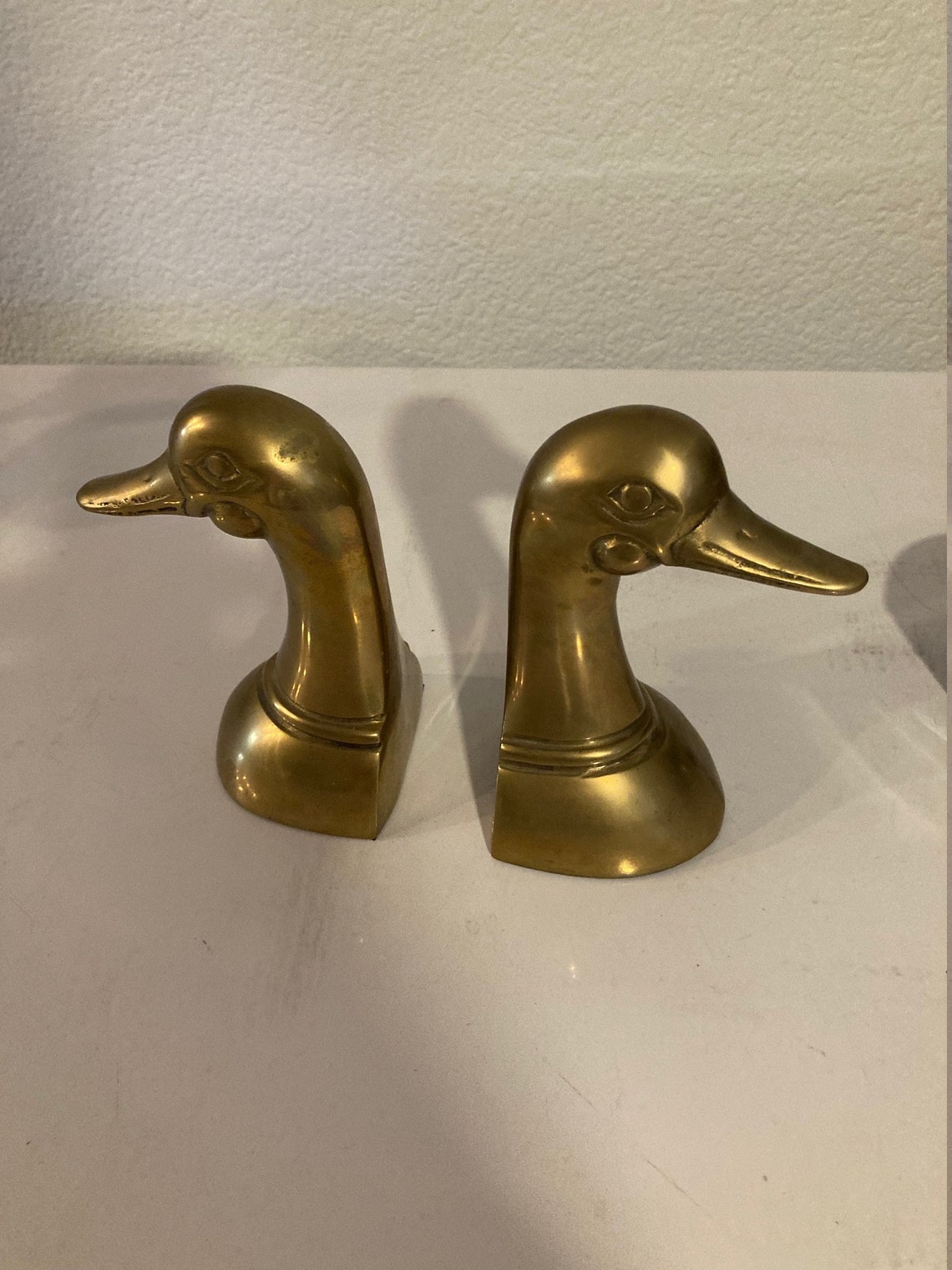 vintage brass duck bookends vintage brass duck bookends