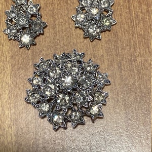 Vintage Rhinestone Brooch and Pendants