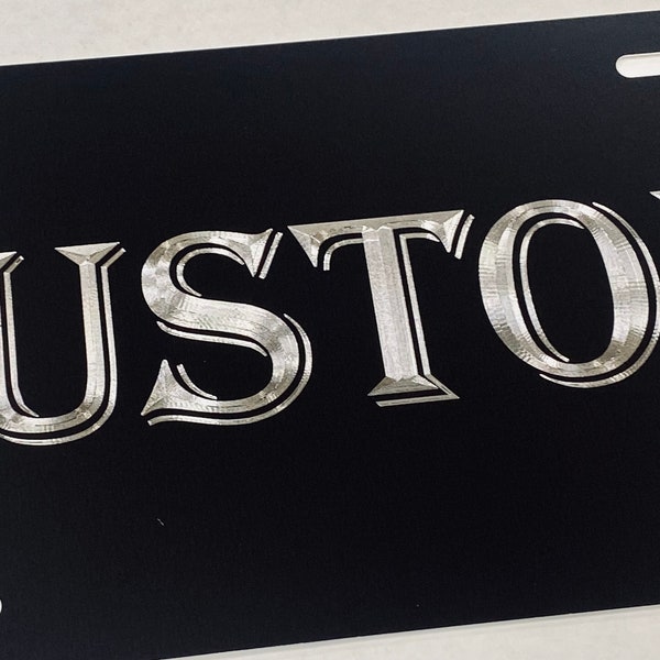 Matte Black Name Plate - Etsy