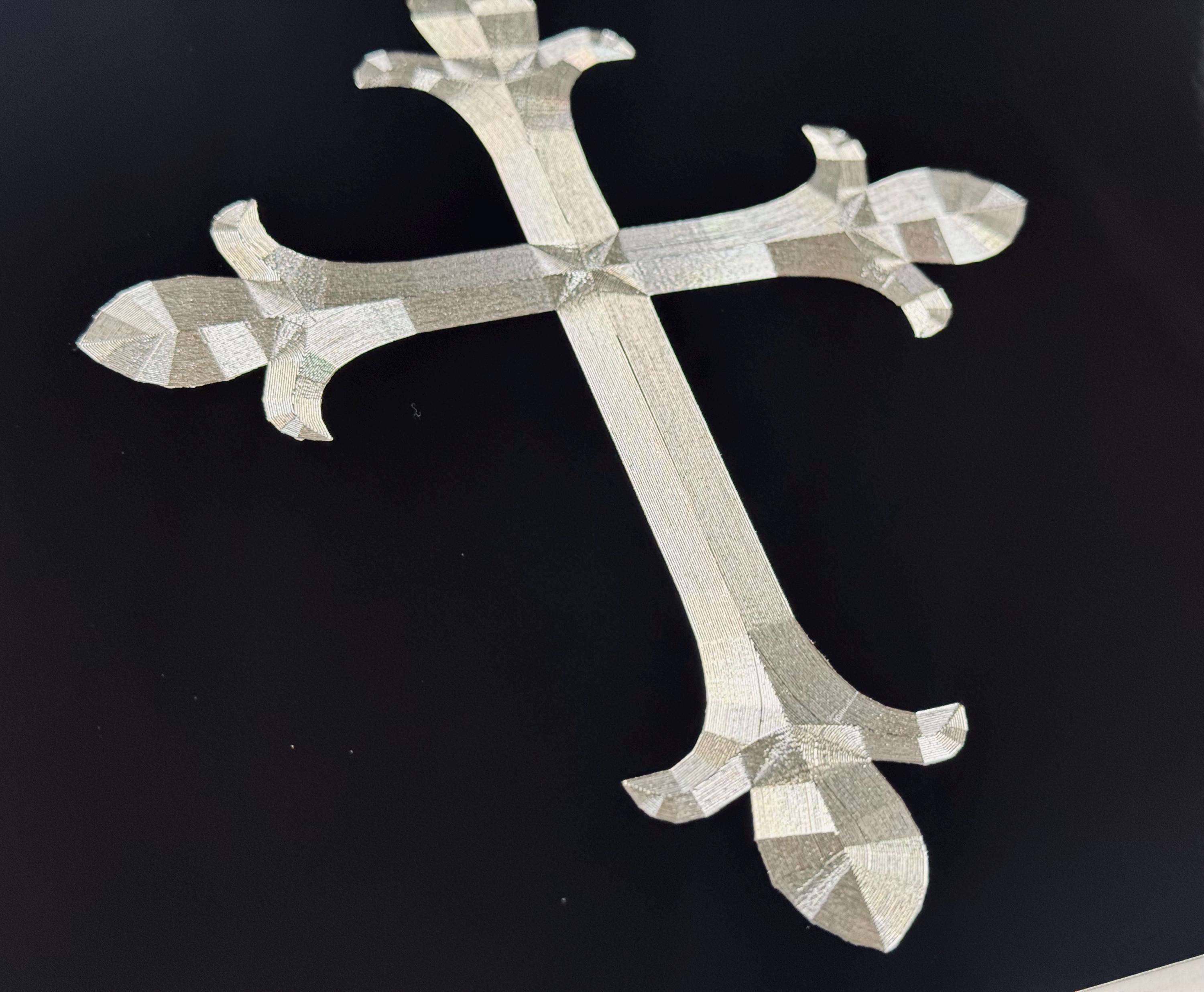 Engraved Cross Crosses License Plate Black Car Tag Diamond Etched on ...