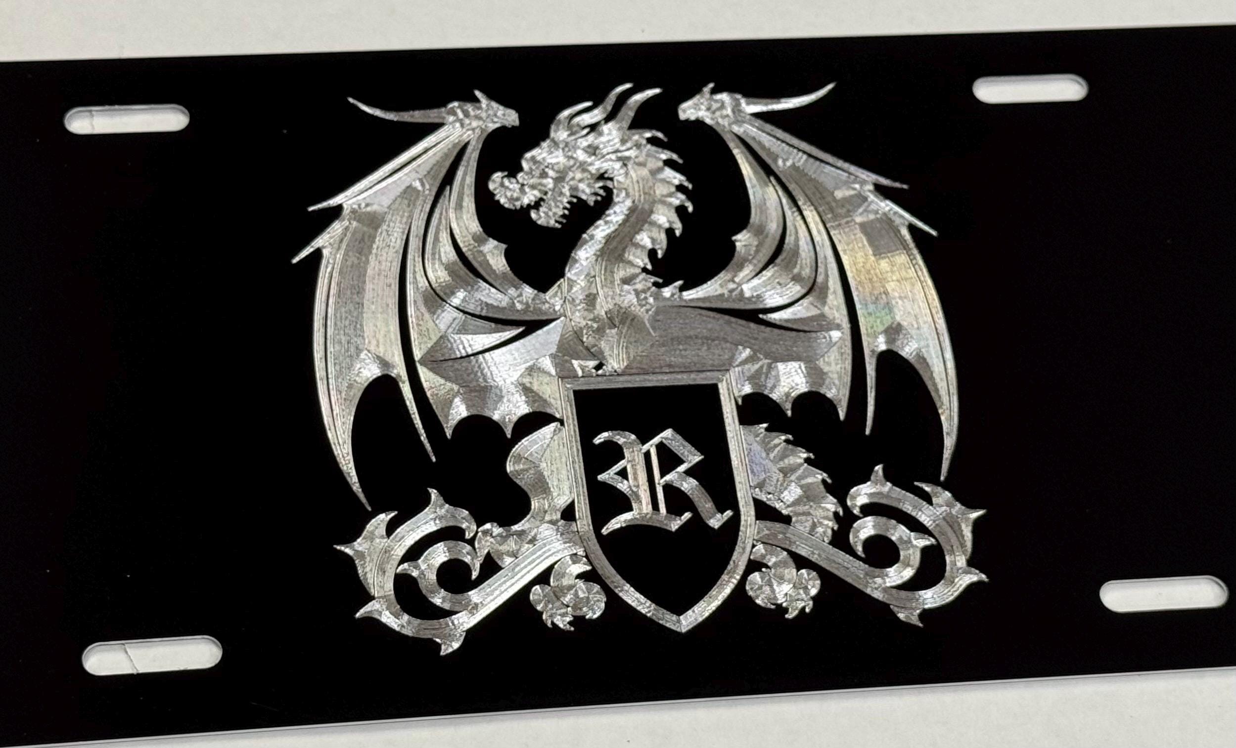 Dragon Etched Mirror - Etsy