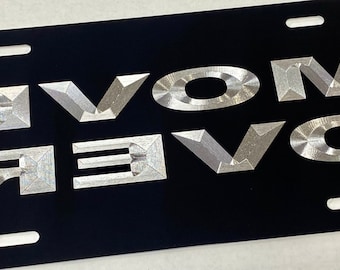 MOVE OVER en reversa Placa de matrícula Vanity Front Car Tag Grabado / Diamante Grabado Aluminio Metal Resistente a la intemperie A prueba de herrumbre