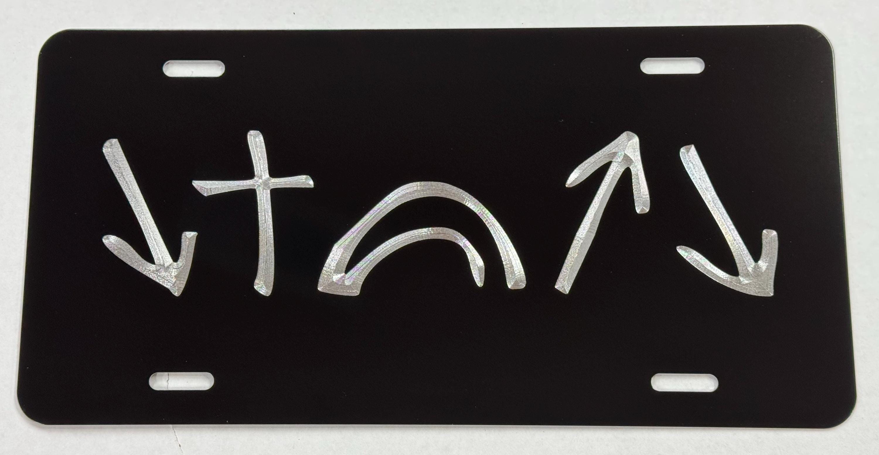 Rose Flower License Plate Frame Set (2-Pack) - Red Rose Design, Aluminum, Fits US Standard 6x12" Plates, Includes Screws