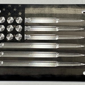 Placa de licença com bandeira de bala dos EUA, etiqueta de carro frontal com diamante gravado a laser, fundo de bandeira americana, metal preto, à prova de intempéries e ferrugem