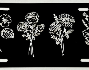 Not Made In China Almost Invisible Hidden American Flag License Plate Matte Black On - Foto 7