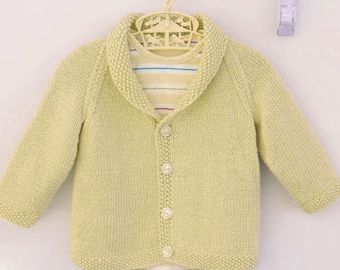 A Must Have Classic Boys Cardigan, Knitting Pattern PDF, Easter Gift, Gorgeous Baby Jacket, Birthday Gift, Knitted Cardigan, Easy Pattern