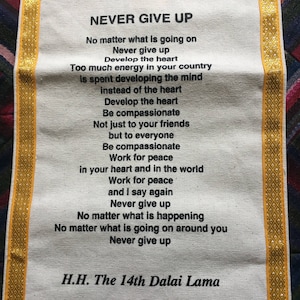 Tenture murale-Dalaï Lama Devis