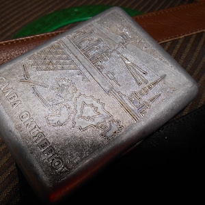 Portasigarette sovietico d'epoca, portasigarette URSS.
