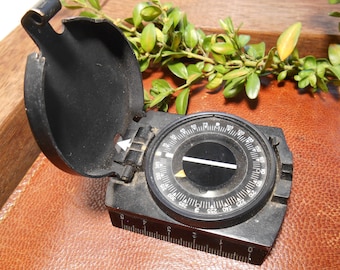 Vintage compass.Soviet compass of the 1980s.