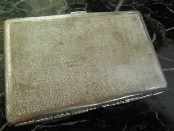 Vintage Soviet cigarette case , Cigarette Case US… - image 2