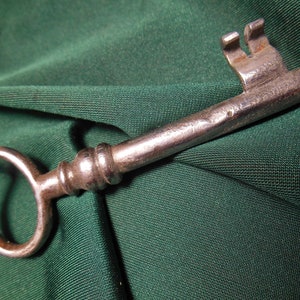 Antique lock key.Large vintage key for decor.