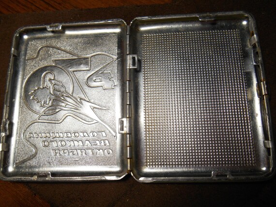 Vintage Soviet cigarette case , Cigarette Case US… - image 4