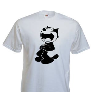Felix de kat t-shirt, katoenen heren t-shirt..