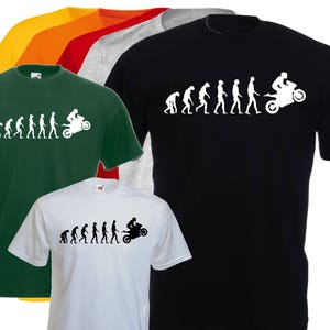 MOTO men's t-shirt, motorcycle tee shirt, EVOLUTION of the man MOTO, biker t shirt