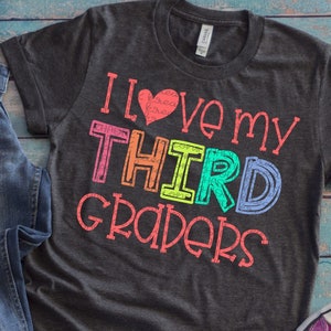 I Love my Third Graders Svg, Third Grade Svg, Teacher Svg, Back to School Svg, Svg Designs, School Svg Dxf Png Jpeg