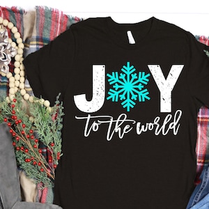 Navidad Svg, Alegría al mundo Svg, Snowflake Svg, Diseños Svg de Navidad, Archivos de corte de Navidad, Archivos de corte cricut Silueta Archivos de corte