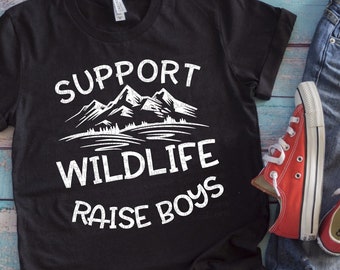 Support Wildlife Raise Boys Svg Mom Svg Mom Life Svg Raising Boys Svg Mom Svg Designs Cut Files Cricut Cut Files Silhouette Cut Files