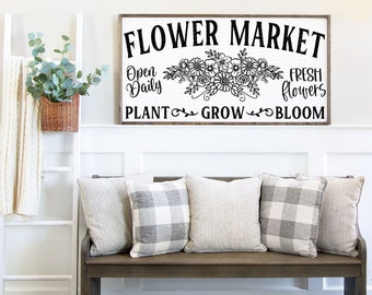 Mercato dei fiori in formato Svg, primavera in formato Svg Ciao primavera in formato Svg, fiori primaverili, disegni di cartelli primaverili, design primaverile Cricut, design silhouette primaverile, fiori