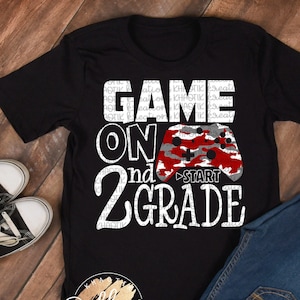 2nd Grade Svg Game On 2nd Grade Svg Back to School Svg 1st Day of School Svg School Svg Designs School Cut Files Cricut Svgs Silhouette
