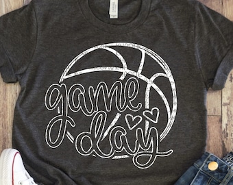 Game Day Svg Basketball Svg Basketball Mom Svg Sports Svg Basketball Svg Designs Basketball Cut Files Cricut Cut Files Silhouette Cut Files