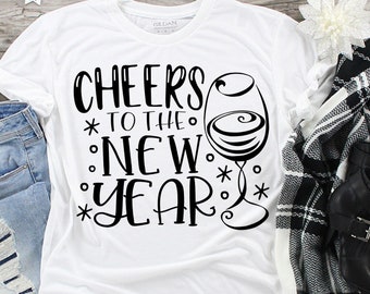 Cheers to the New Year Svg New Year's Svg New Year's Eve Svg New Year's 2019 Svg Svg Designs Svg Cut Files Cricut Cut Files Silhouette Files