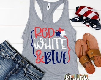 Red White & Blue Svg, 4th of July Svg, Independence Day Svg, USA Svg, America Svg, 4th of July Svg Designs, 4th of July Cut Files, Cricut